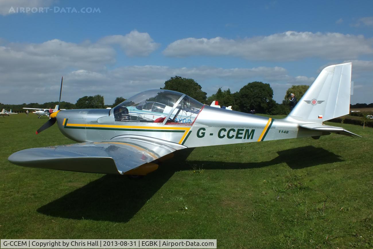 G-CCEM, 2003 Aerotechnik EV-97A Eurostar C/N PFA 315-13987, at the LAA Rally 2013, Sywell