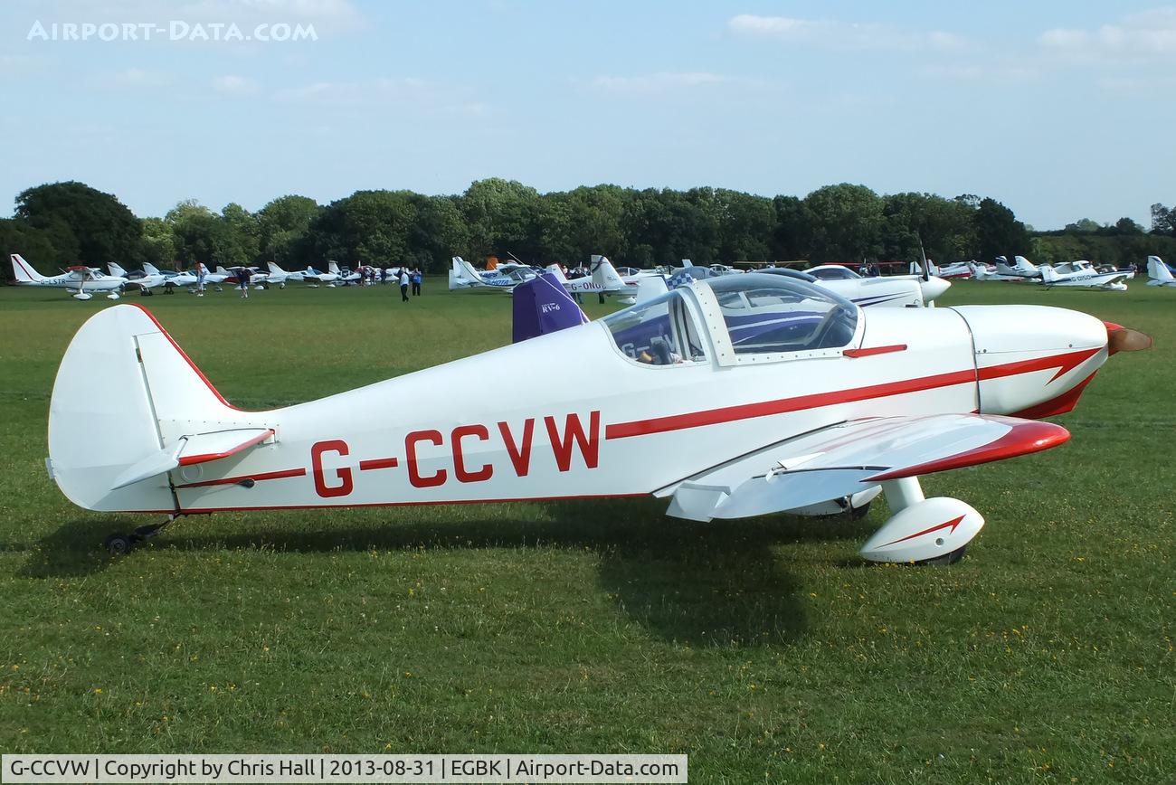 G-CCVW, 2004 Nicollier HN-700 Menestrel II C/N PFA 217-11950, at the LAA Rally 2013, Sywell