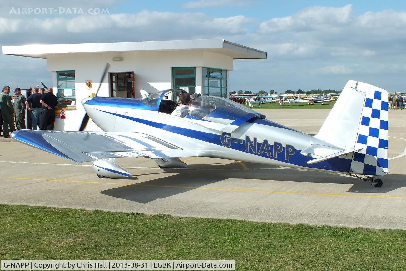 G-NAPP, 2003 Vans RV-7 C/N PFA 323-14115, at the LAA Rally 2013, Sywell