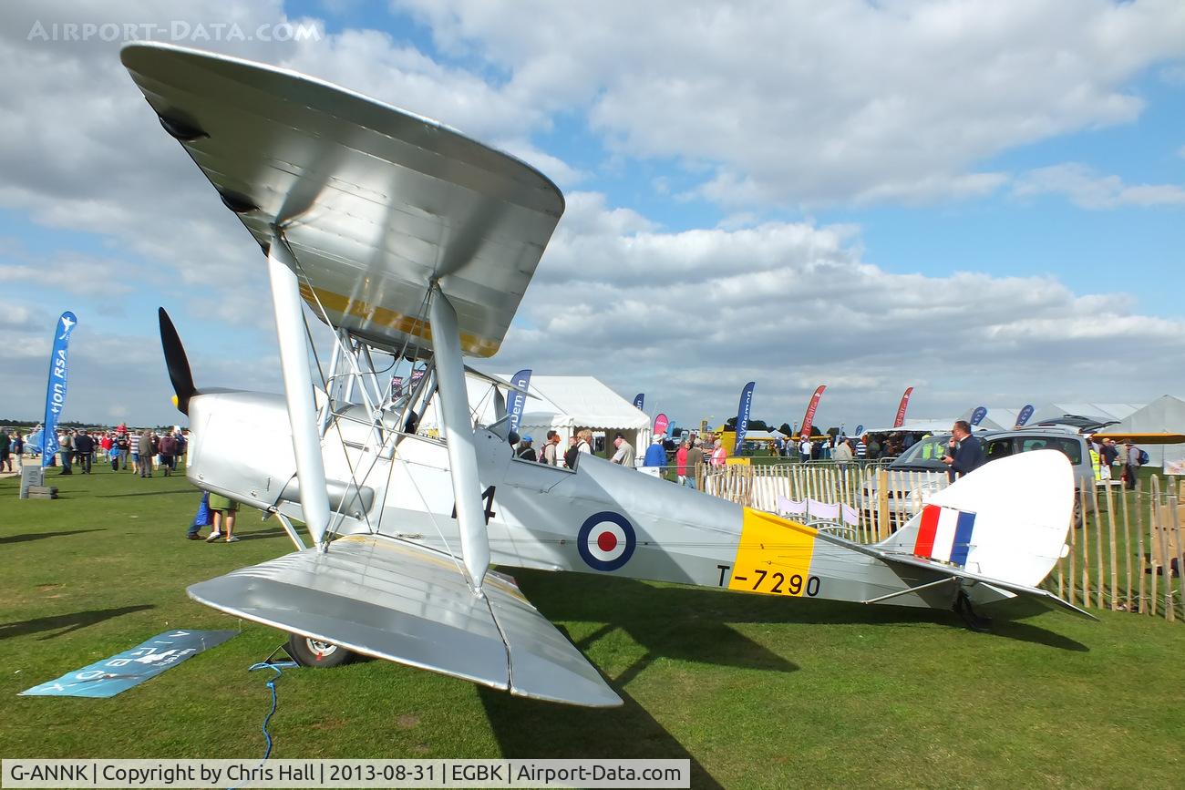 G-ANNK, 1940 De Havilland DH-82A Tiger Moth II C/N 83804, at the LAA Rally 2013, Sywell