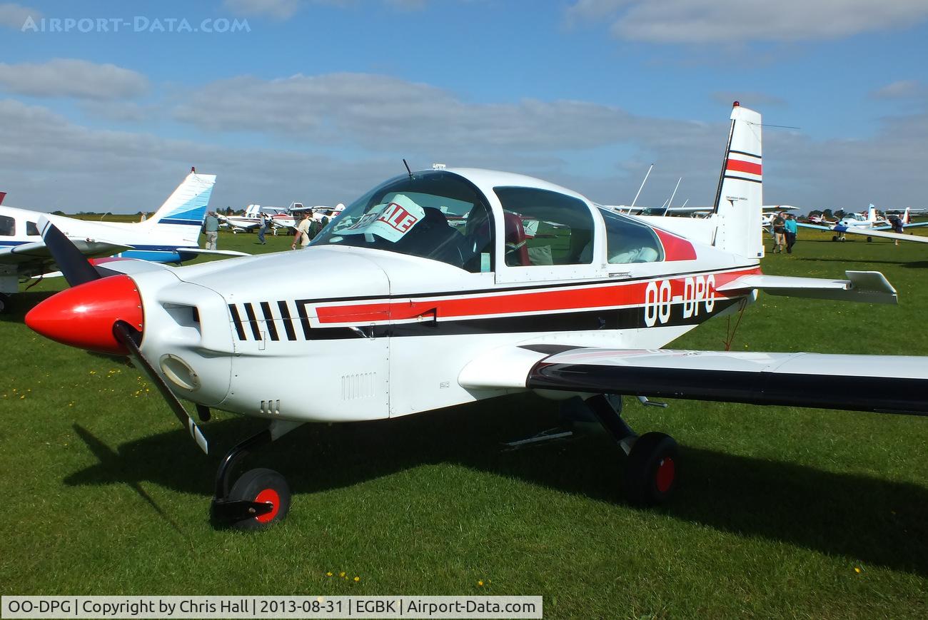 OO-DPG, 1974 Grumman American AA-5 Traveler C/N AA5-0647, at the LAA Rally 2013, Sywell