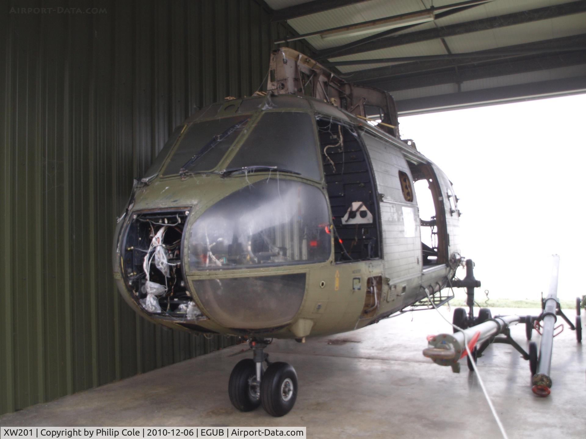 XW201, 1971 Westland Puma HC.1 C/N 1054/F9748, Stripped Frame