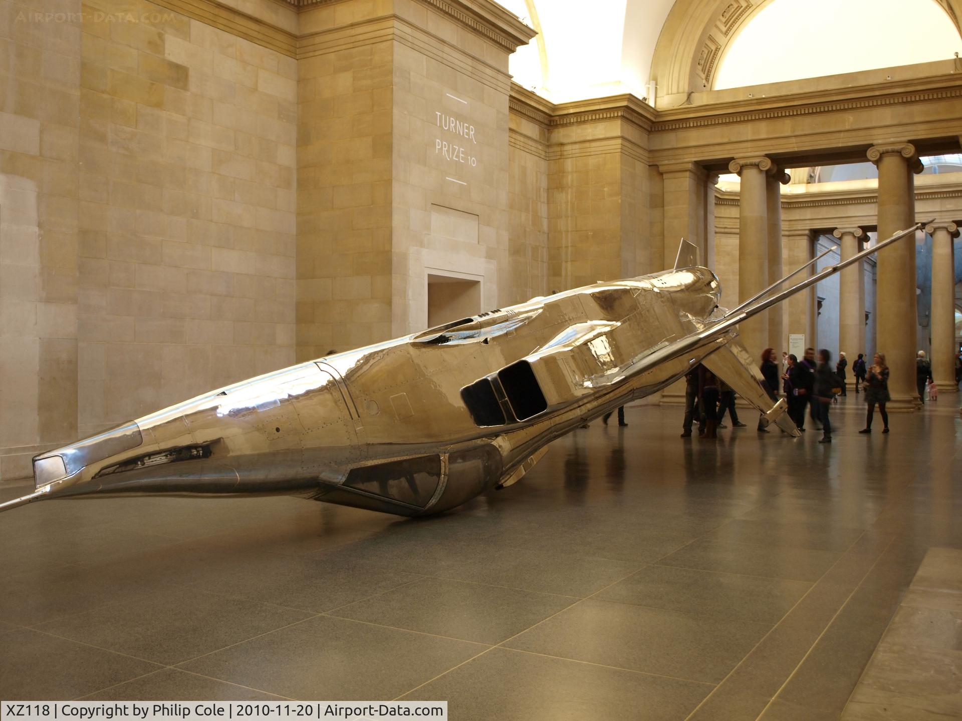 XZ118, 1976 Sepecat Jaguar GR.1A C/N S.119, Tate Britain Gallery, London