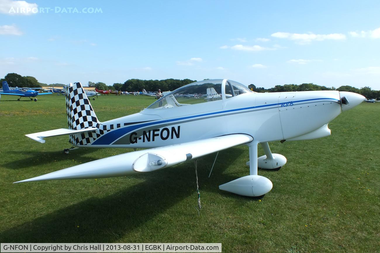 G-NFON, 2011 Vans RV-8 C/N LAA 303-14921, at the LAA Rally 2013, Sywell