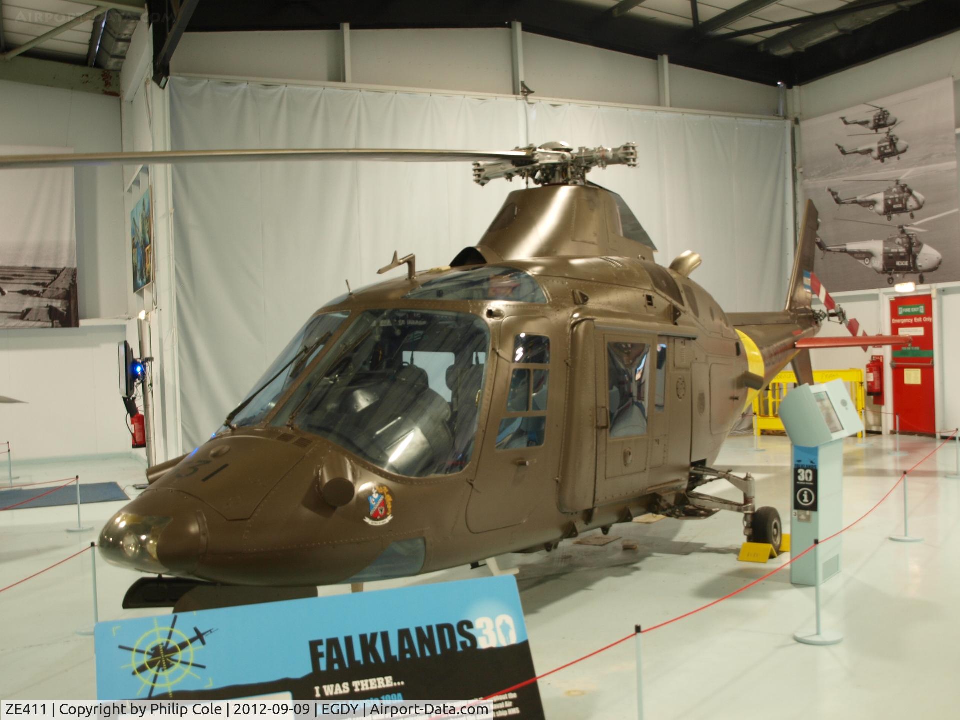ZE411, Agusta A-109AM C/N 7138, Fleet Air Arm Museum Ex-British Special Forces (8 Flt)
