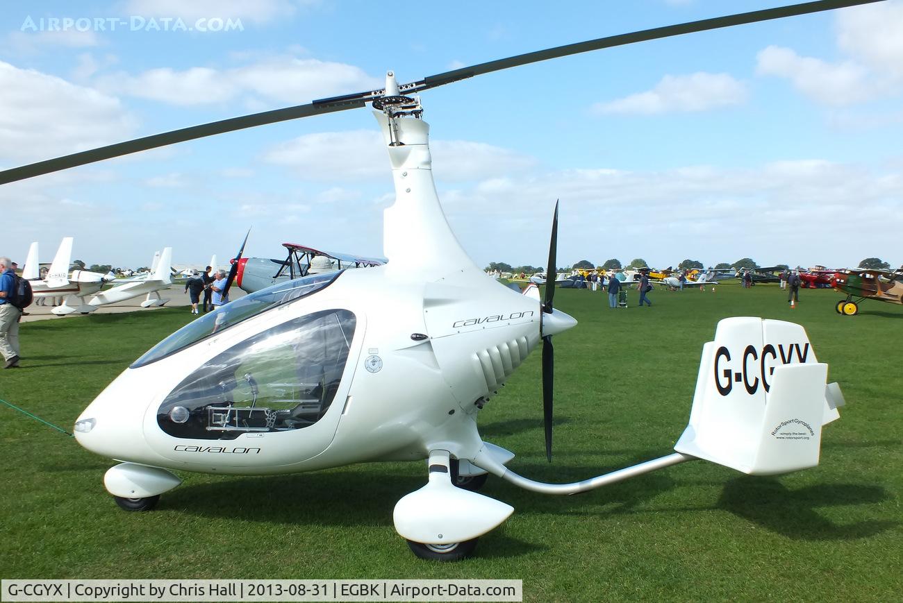 G-CGYX, 2011 Rotorsport UK Cavalon C/N RSUK/CVLN/001, at the LAA Rally 2013, Sywell