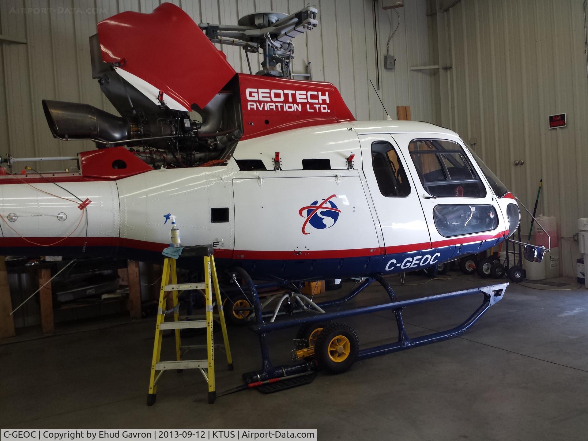 C-GEOC, 2009 Eurocopter AS-350B-3 Ecureuil Ecureuil C/N 4719, c-geoc getting some tlc at tus after working hard in mx