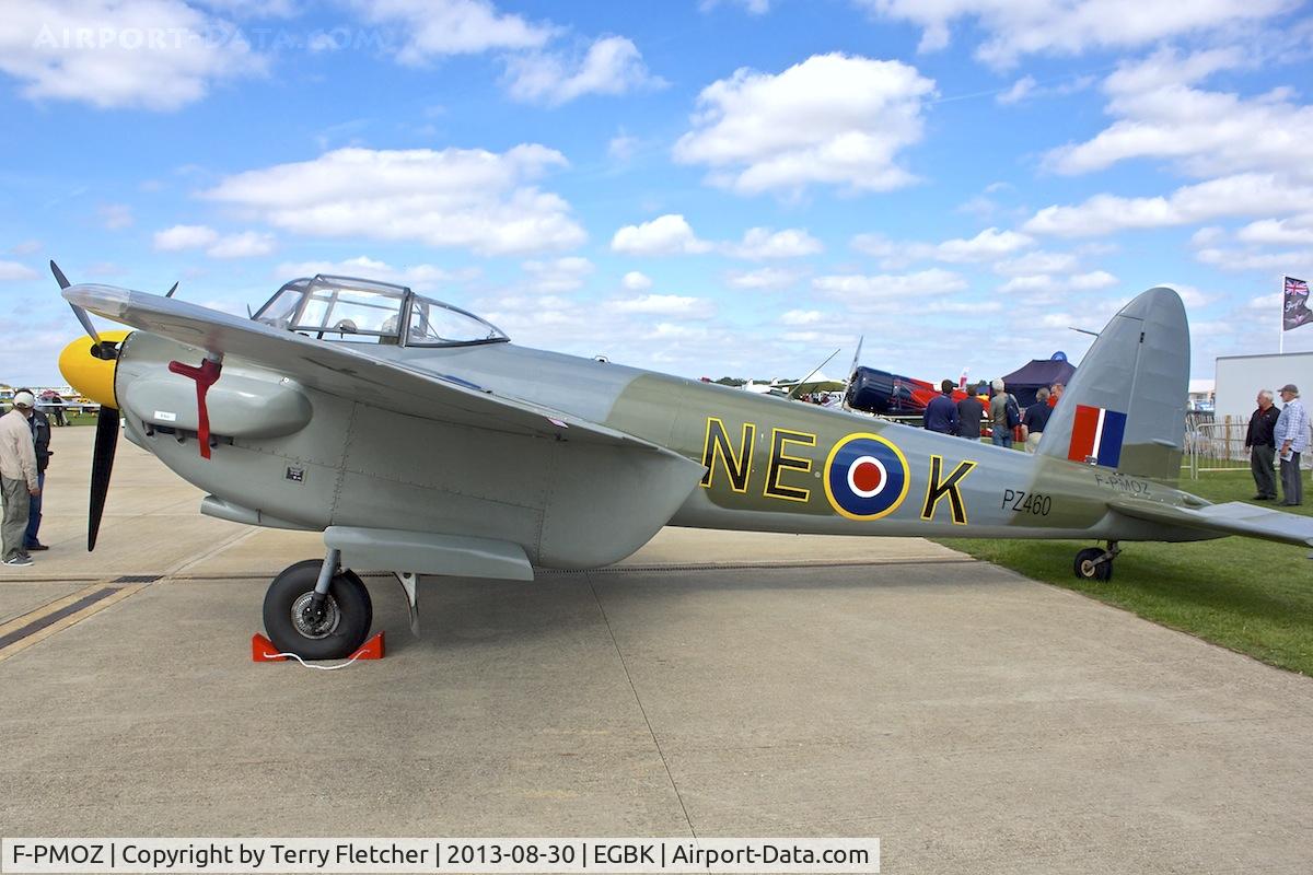 F-PMOZ, De Havilland (BBC) DH-98 Mosquito Replica C/N 1, Photographed at Sywell in the UK during the 2013 Light Aircraft Association Rally