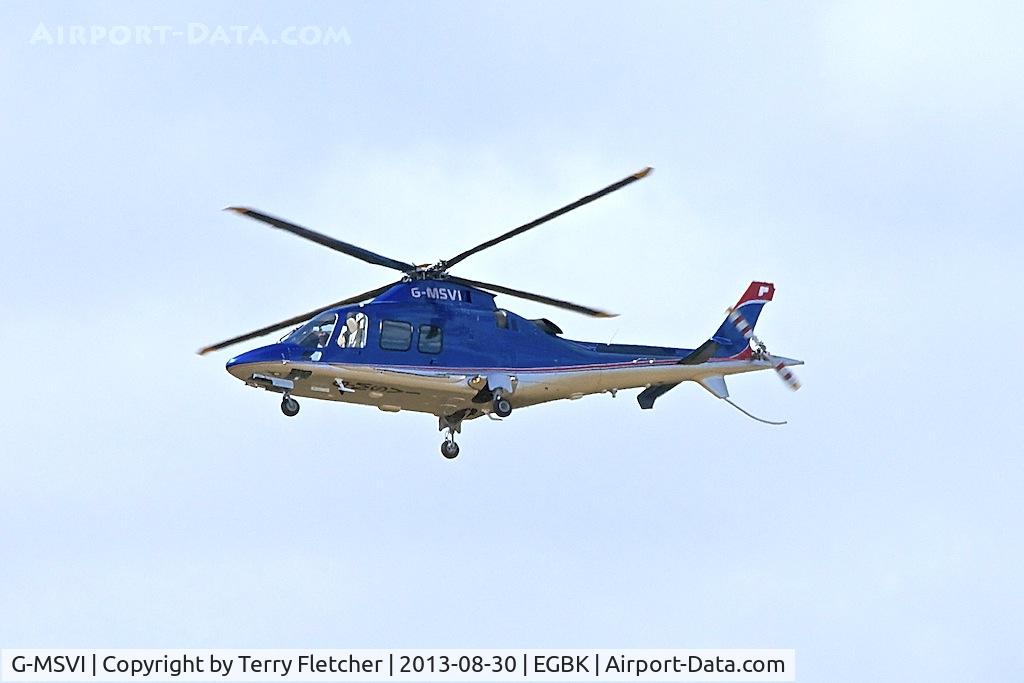 G-MSVI, 2006 Agusta A-109S Grand C/N 22028, Photographed at Sywell in the UK during the 2013 Light Aircraft Association Rally