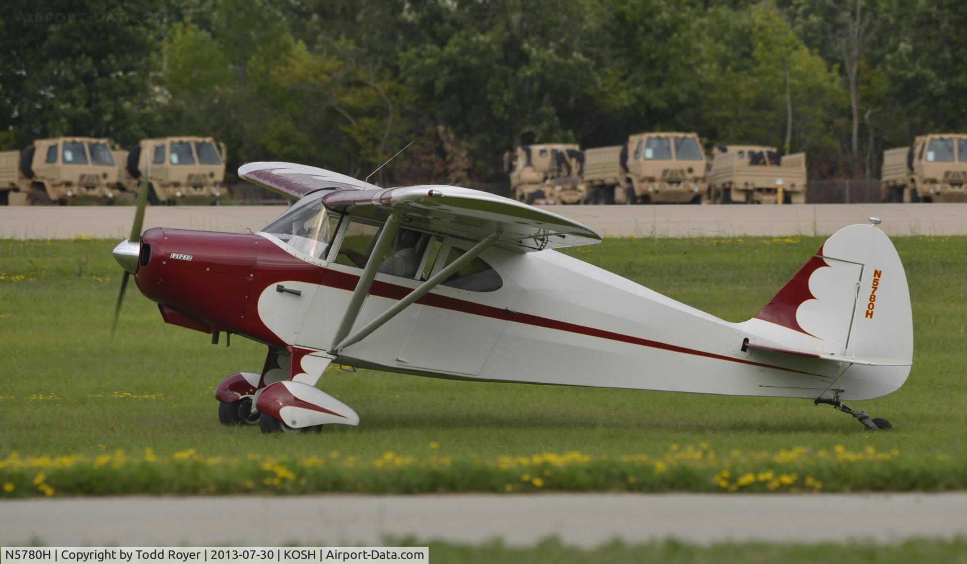 N5780H, 1949 Piper PA-16 Clipper C/N 16-393, Airventure 2013