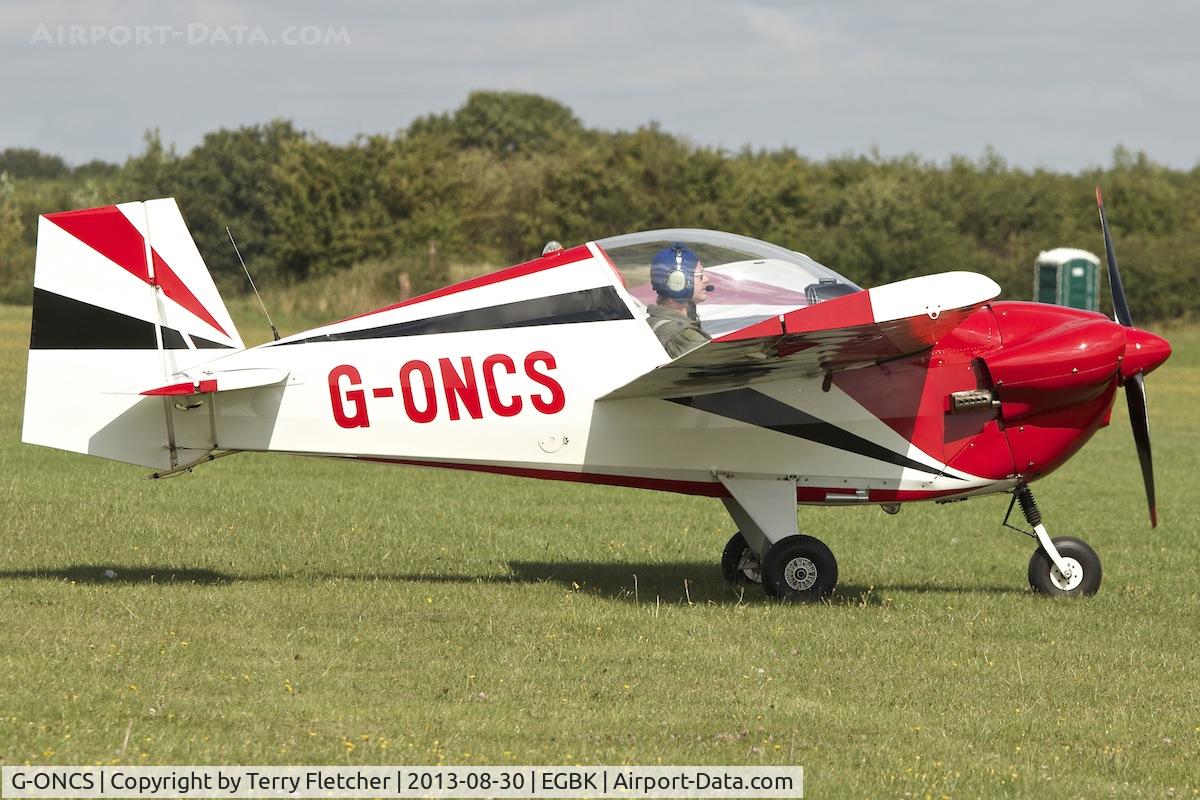 G-ONCS, 1972 Slingsby Tipsy T-66 Nipper 3 C/N PFA 1390, Photographed at Sywell in the UK during the 2013 Light Aircraft Association Rally
