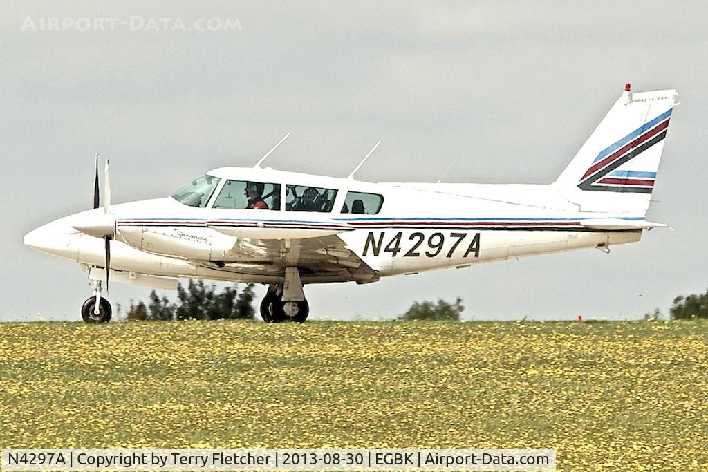 N4297A, 1971 Piper PA-39 Twin Comanche C/R C/N 39-114, Photographed at Sywell in the UK during the 2013 Light Aircraft Association Rally