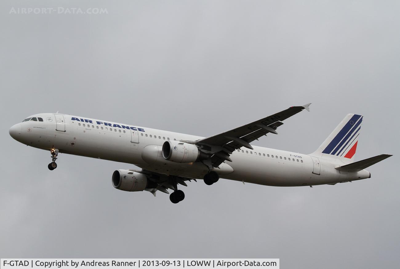 F-GTAD, 1998 Airbus A321-211 C/N 0777, Air France Airbus A321