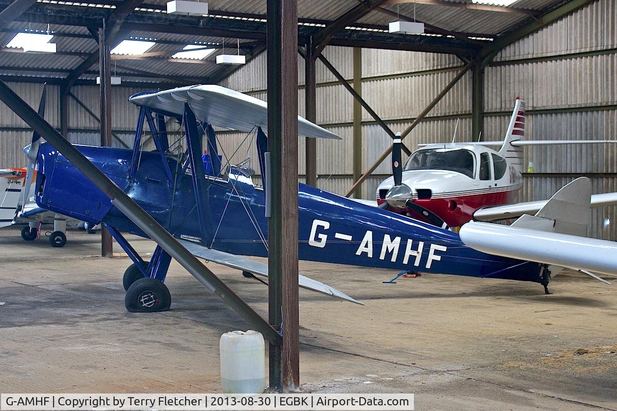G-AMHF, 1940 De Havilland DH-82A Tiger Moth II C/N 83026, Photographed at Sywell in the UK during the 2013 Light Aircraft Association Rally