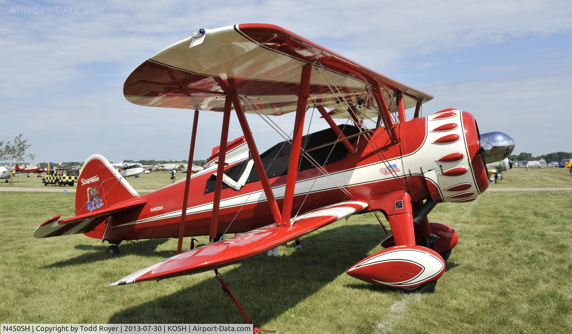 N450SH, 1943 Boeing B75N1 C/N 75-8004, Airventure 2013