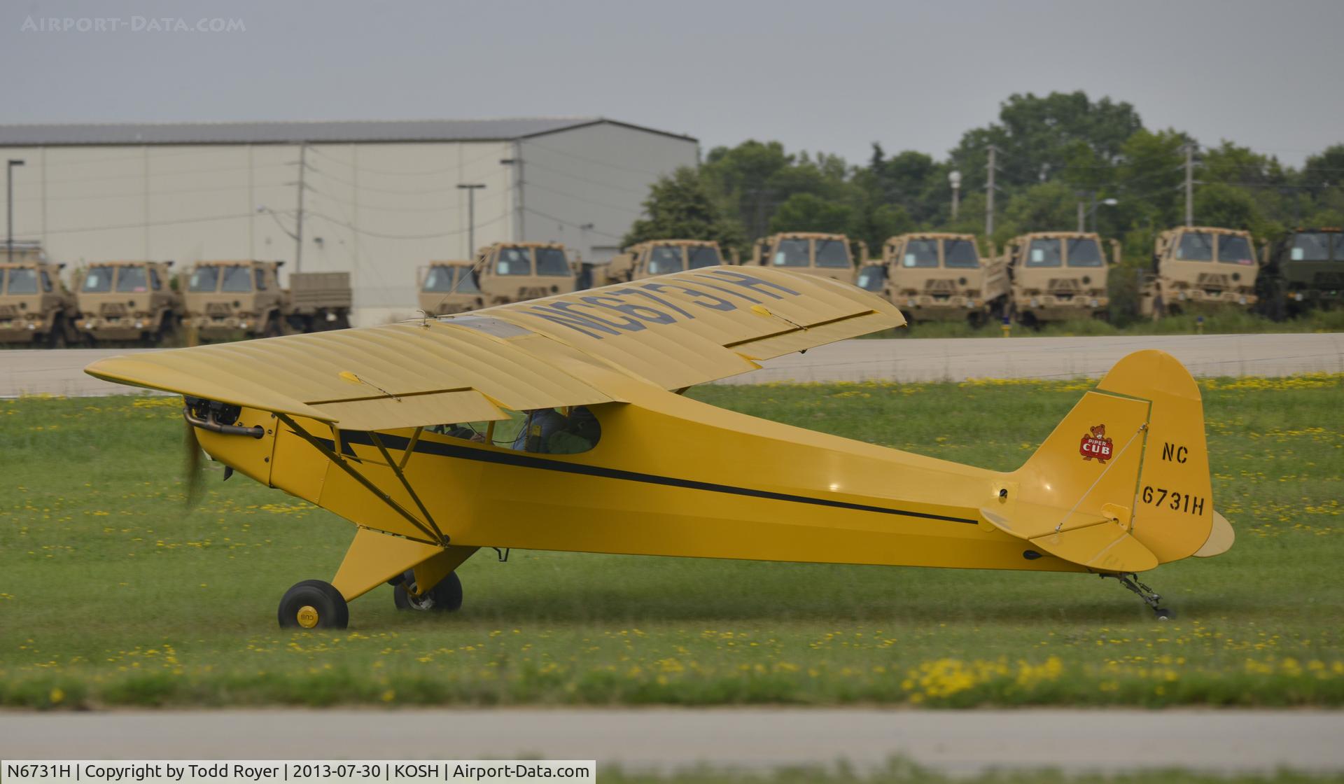 N6731H, 1946 Piper J3C-65 Cub C/N 19942, Airventure 2013
