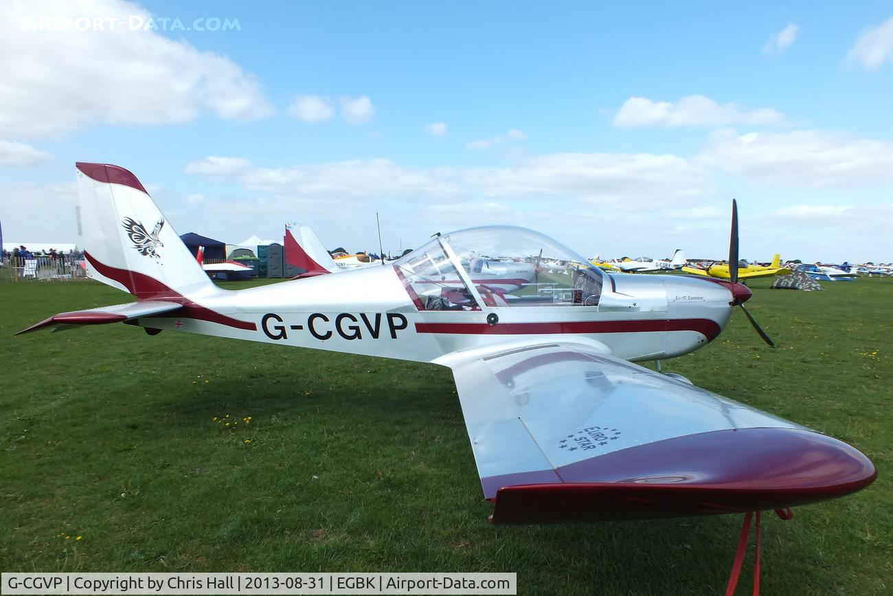 G-CGVP, 2011 Aerotechnik EV-97 Eurostar C/N LAA 315-15047, at the LAA Rally 2013, Sywell