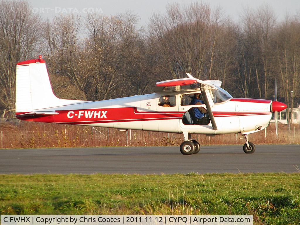 C-FWHX, Cessna 175 Skylark C/N 55479, It looked like some friends were going up in this Cessna before sunset. It was built back in 1958 & lives here at Peterborough Airport.