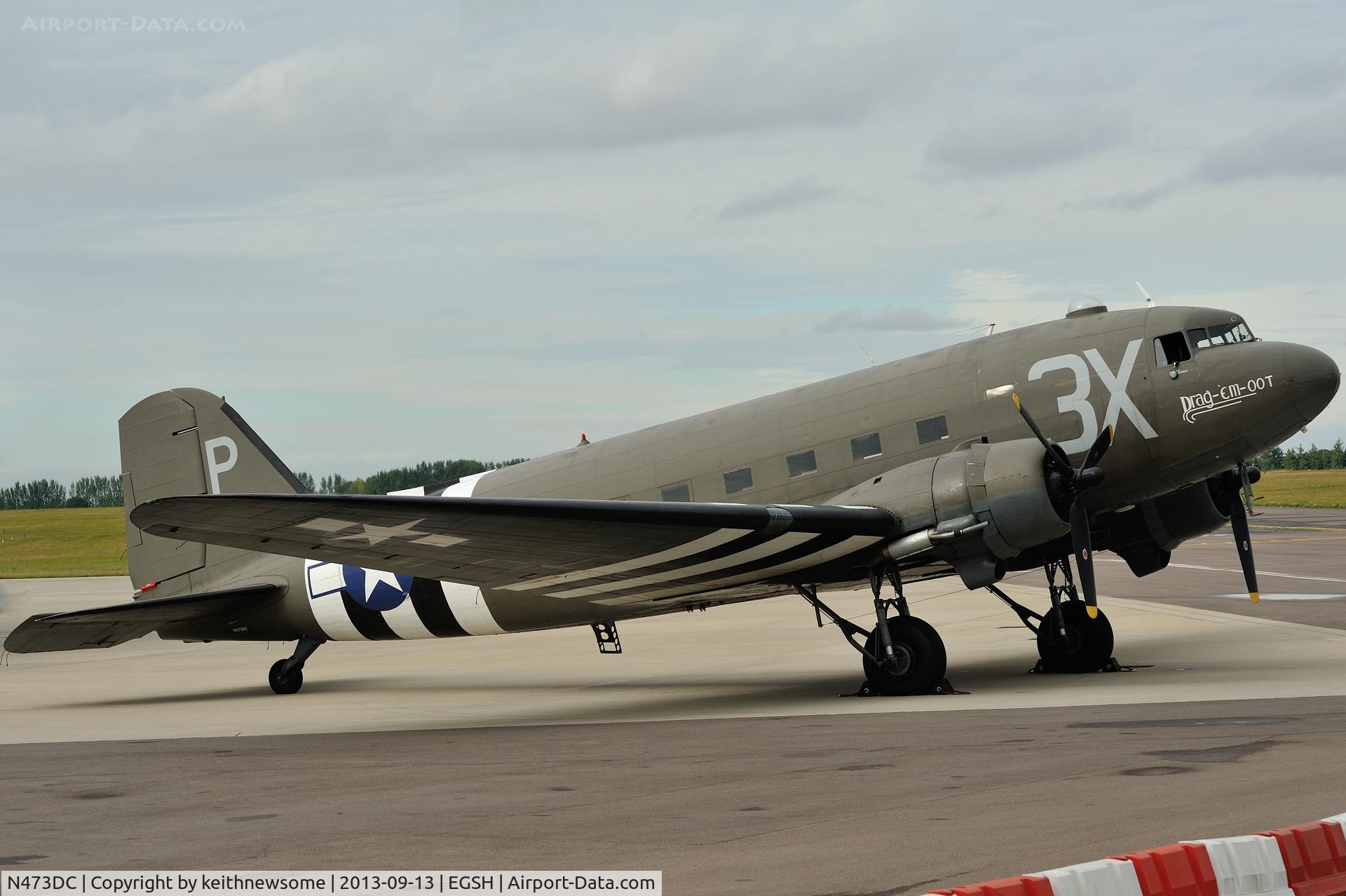 N473DC, 1942 Douglas DC3C (C-47A) C/N 19345, Lovely C-47 in for fuel !