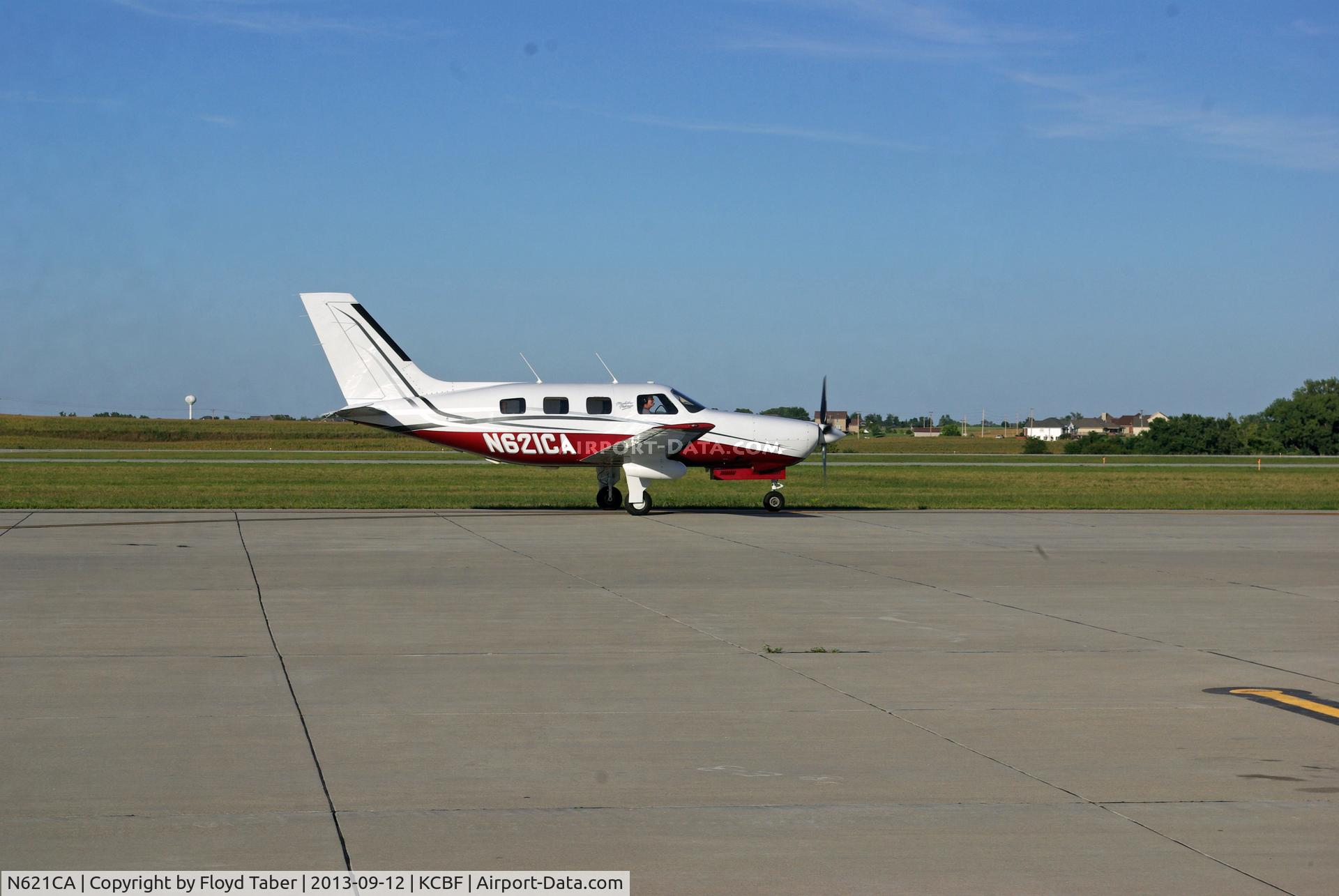 N621CA, 1995 Piper PA-46-350P Malibu Mirage C/N 4636008, Just landed