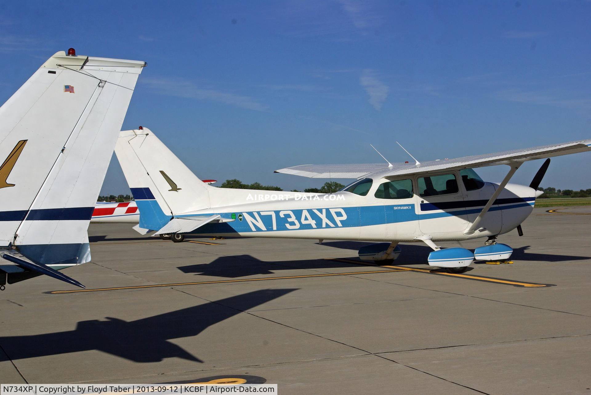 N734XP, 1977 Cessna 172N C/N 17269199, Sitting on the ramp