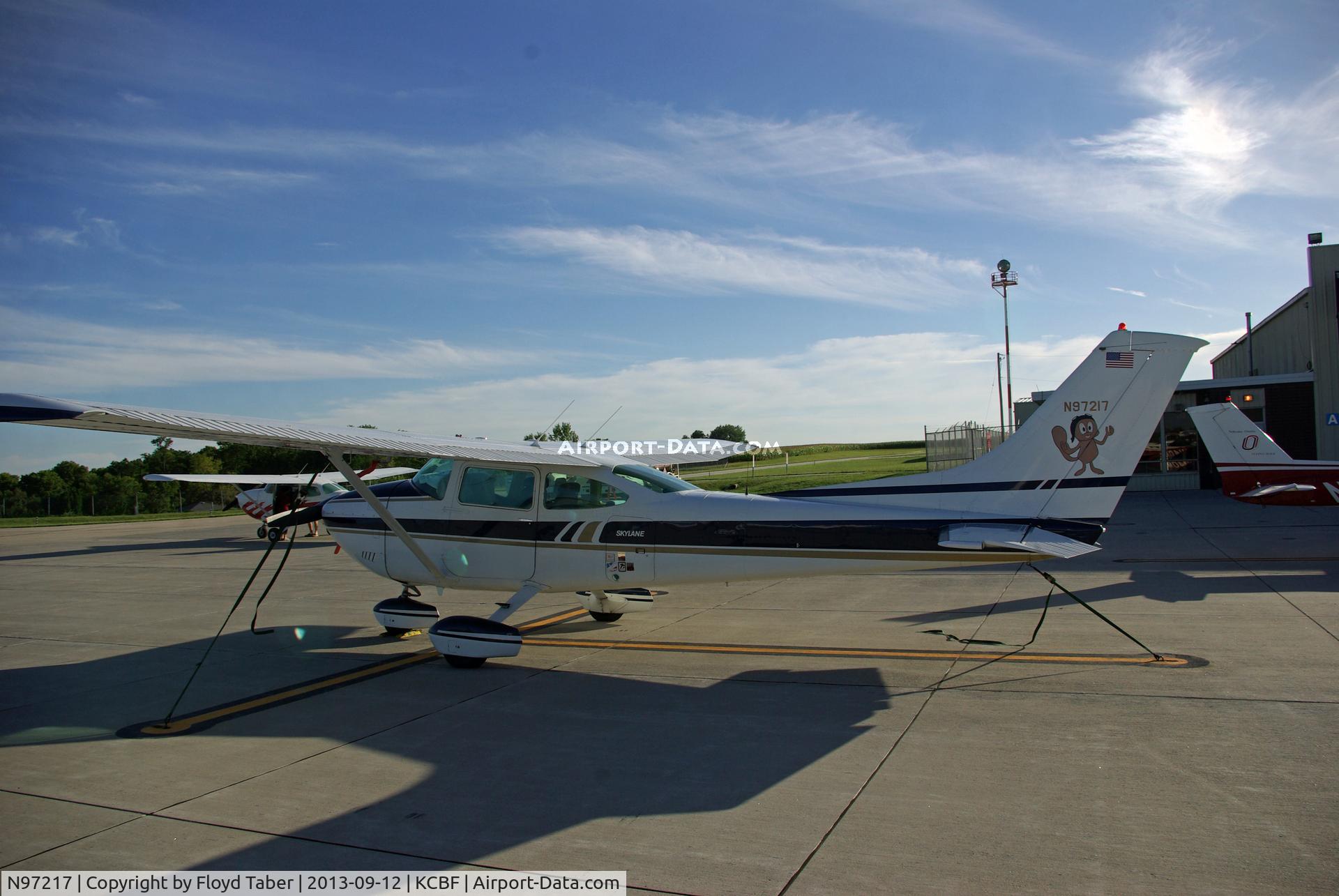 N97217, 1979 Cessna 182Q Skylane C/N 18267017, Rocky sitting on the ramp waiting for Bullwinkle