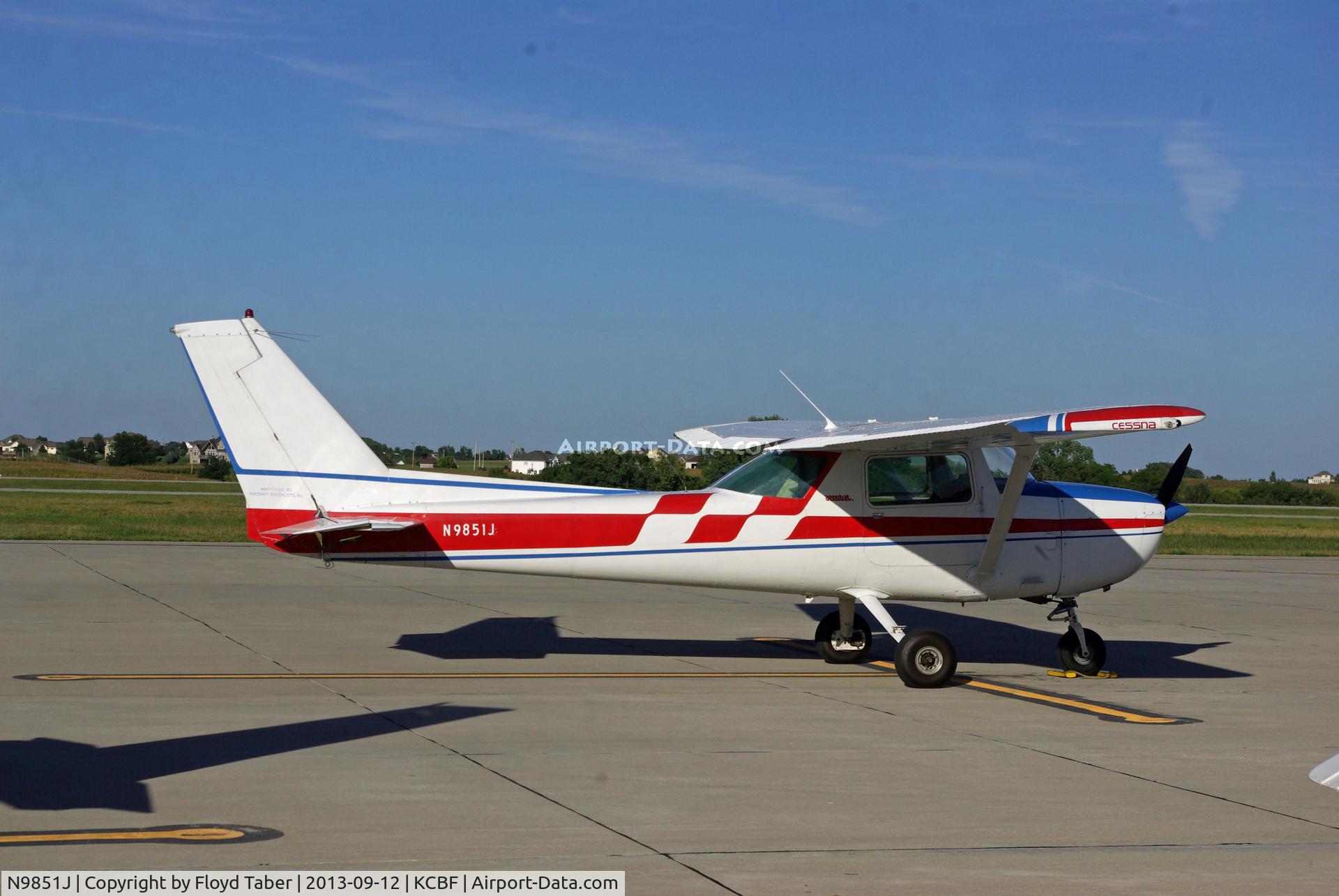 N9851J, 1976 Cessna A150M Aerobat C/N A1500660, Sitting on the ramp