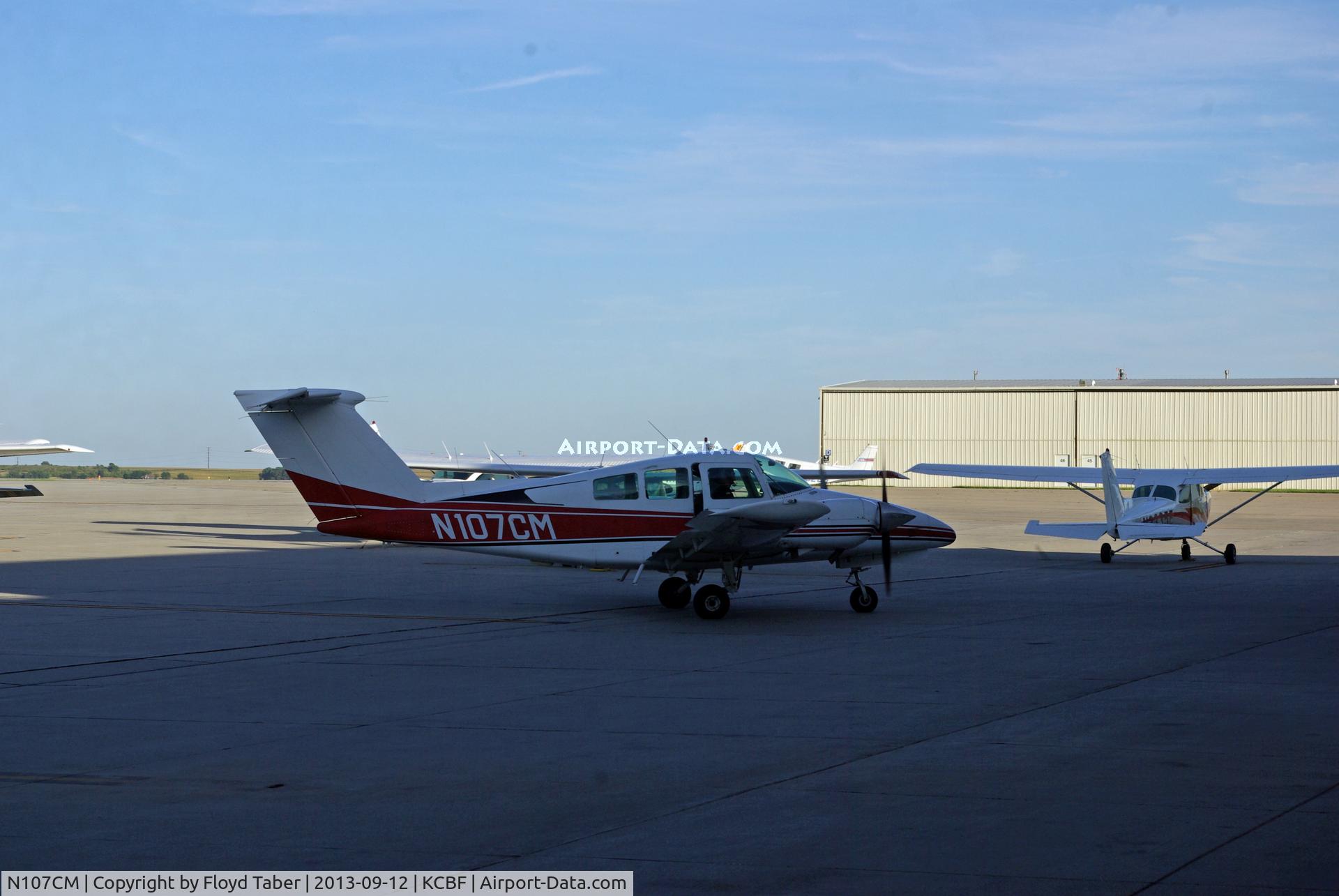 N107CM, 1979 Beech 76 Duchess C/N ME-152, Just taxied in.