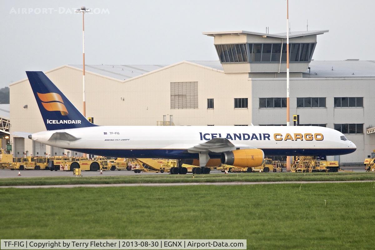 TF-FIG, 1989 Boeing 757-23APF C/N 24456, At East Midlands Airport