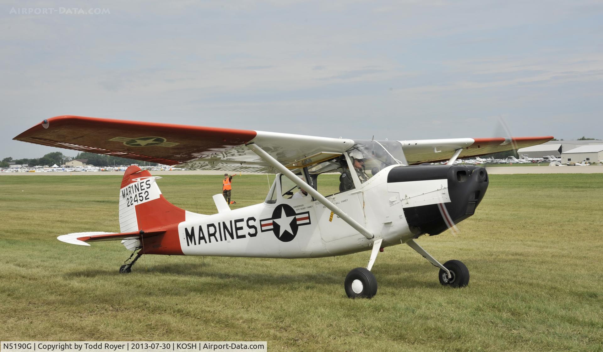 N5190G, 1951 Cessna 305A C/N 22452, Airventure 2013