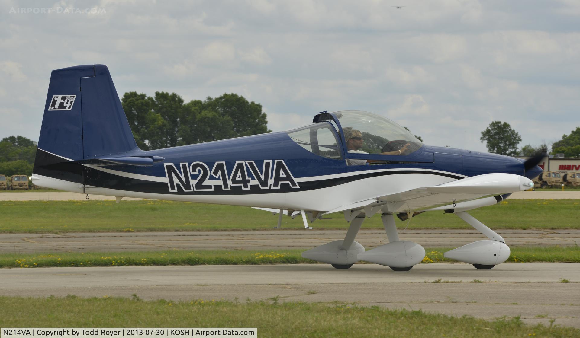 N214VA, 2012 Vans RV-14A C/N 140001, Airventure 2013