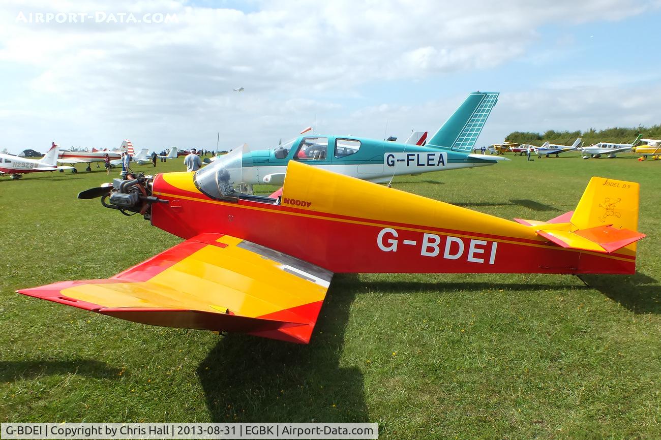 G-BDEI, 1977 Jodel D-9 Bebe C/N PFA 936, at the LAA Rally 2013, Sywell