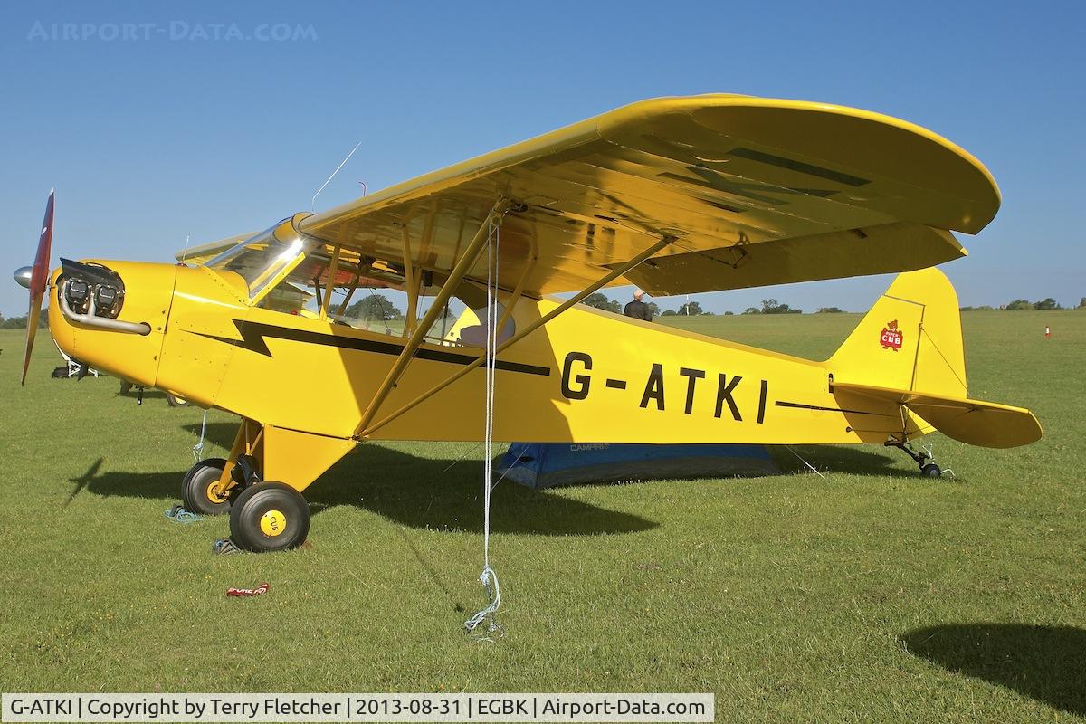 G-ATKI, 1946 Piper J3C-65 Cub Cub C/N 17545, Attended the 2013 Light Aircraft Association Rally at Sywell in the UK
