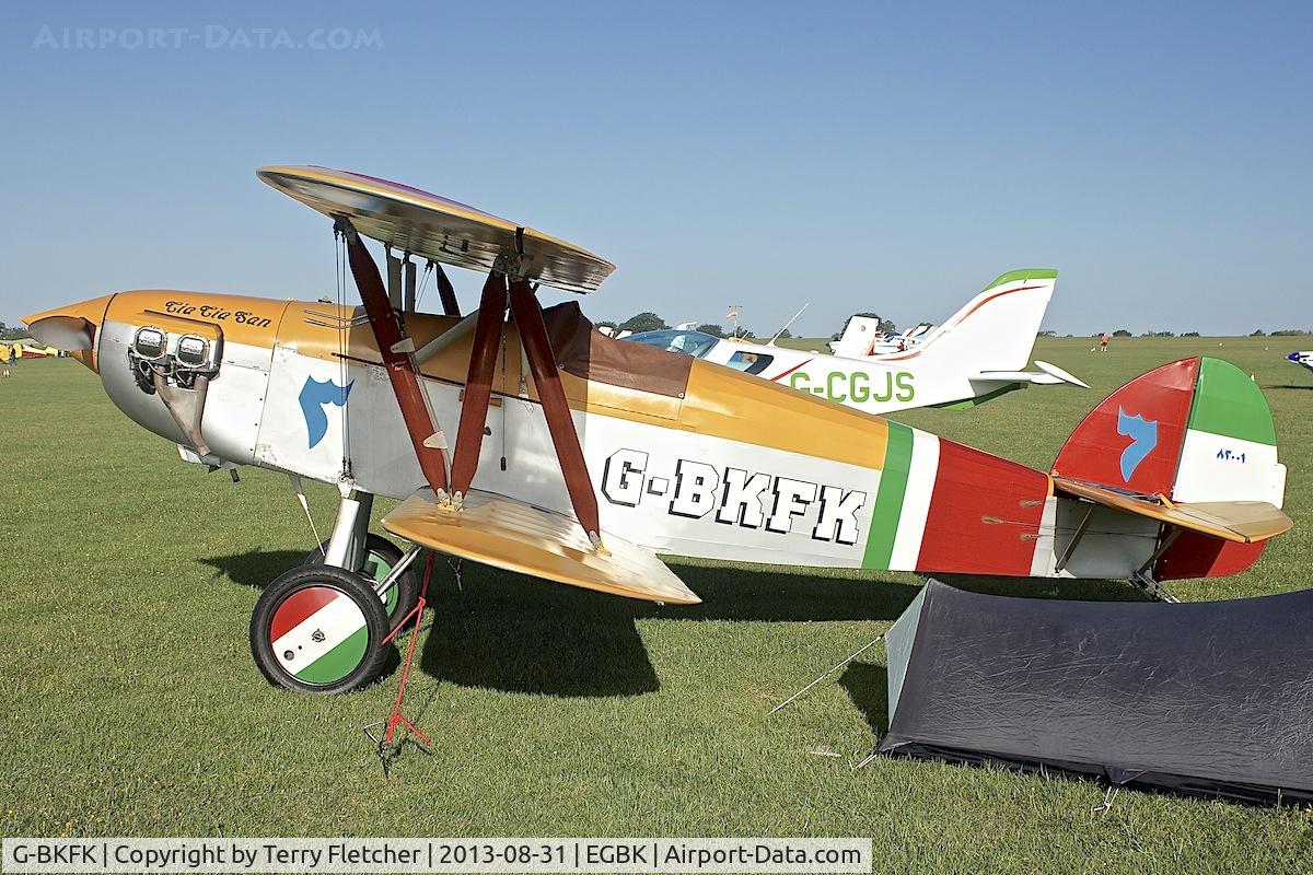 G-BKFK, 1988 Isaacs Fury II C/N PFA 011-10038, Attended the 2013 Light Aircraft Association Rally at Sywell in the UK