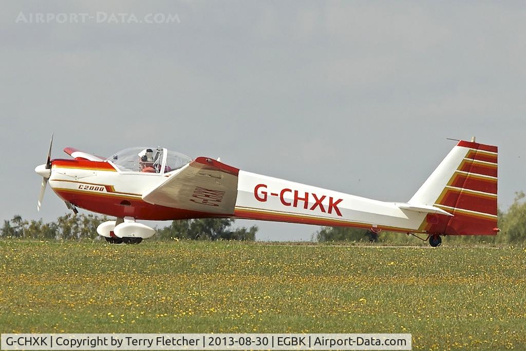 G-CHXK, 1988 Scheibe SF-25C Falke C/N 44435, Attended the 2013 Light Aircraft Association Rally at Sywell in the UK