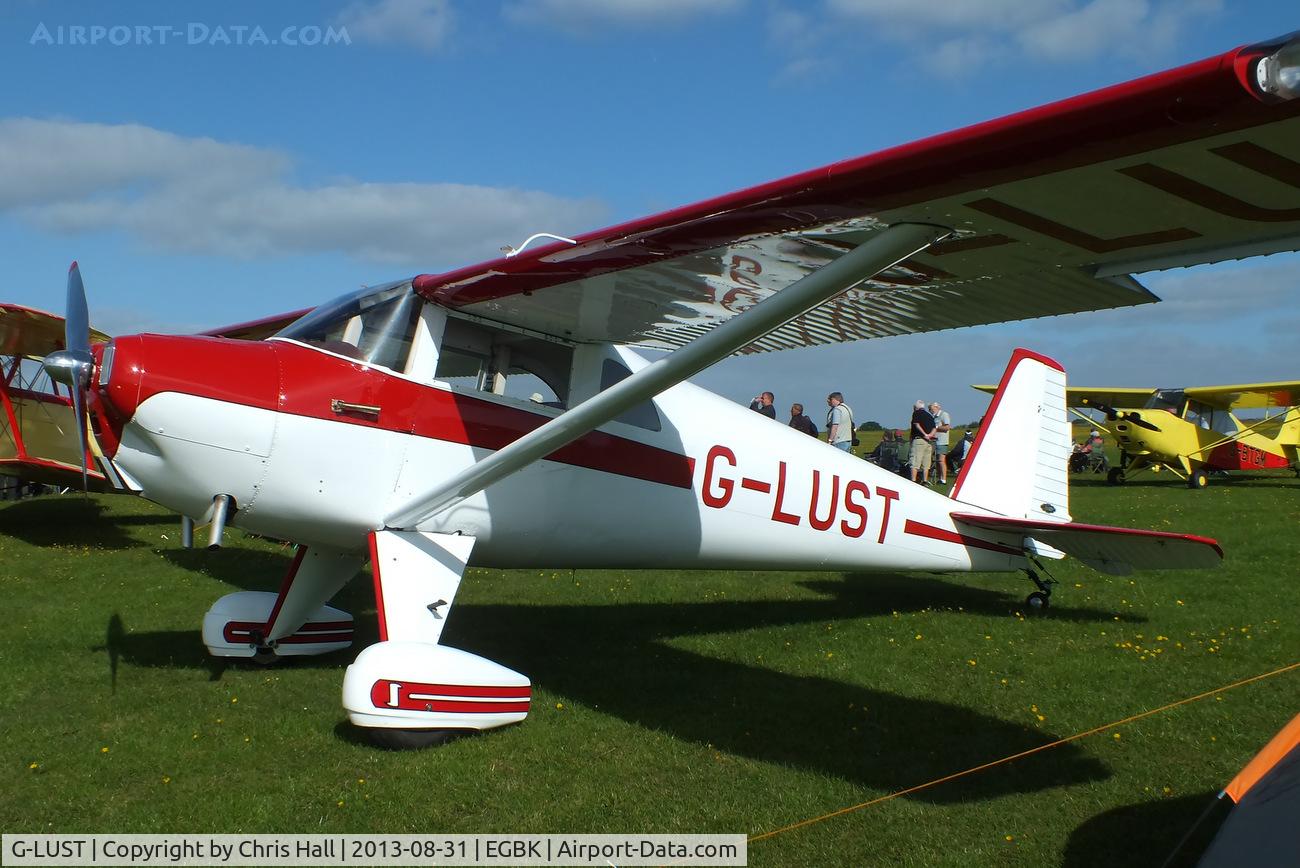 G-LUST, 1947 Luscombe 8E Silvaire C/N 6492, at the LAA Rally 2013, Sywell