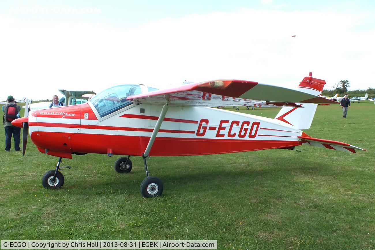 G-ECGO, 1966 Bolkow Bo-208C Junior C/N 599, at the LAA Rally 2013, Sywell