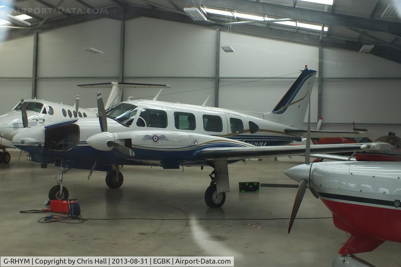 G-RHYM, 1972 Piper PA-31-310 Navajo C/N 31-815, at the LAA Rally 2013, Sywell