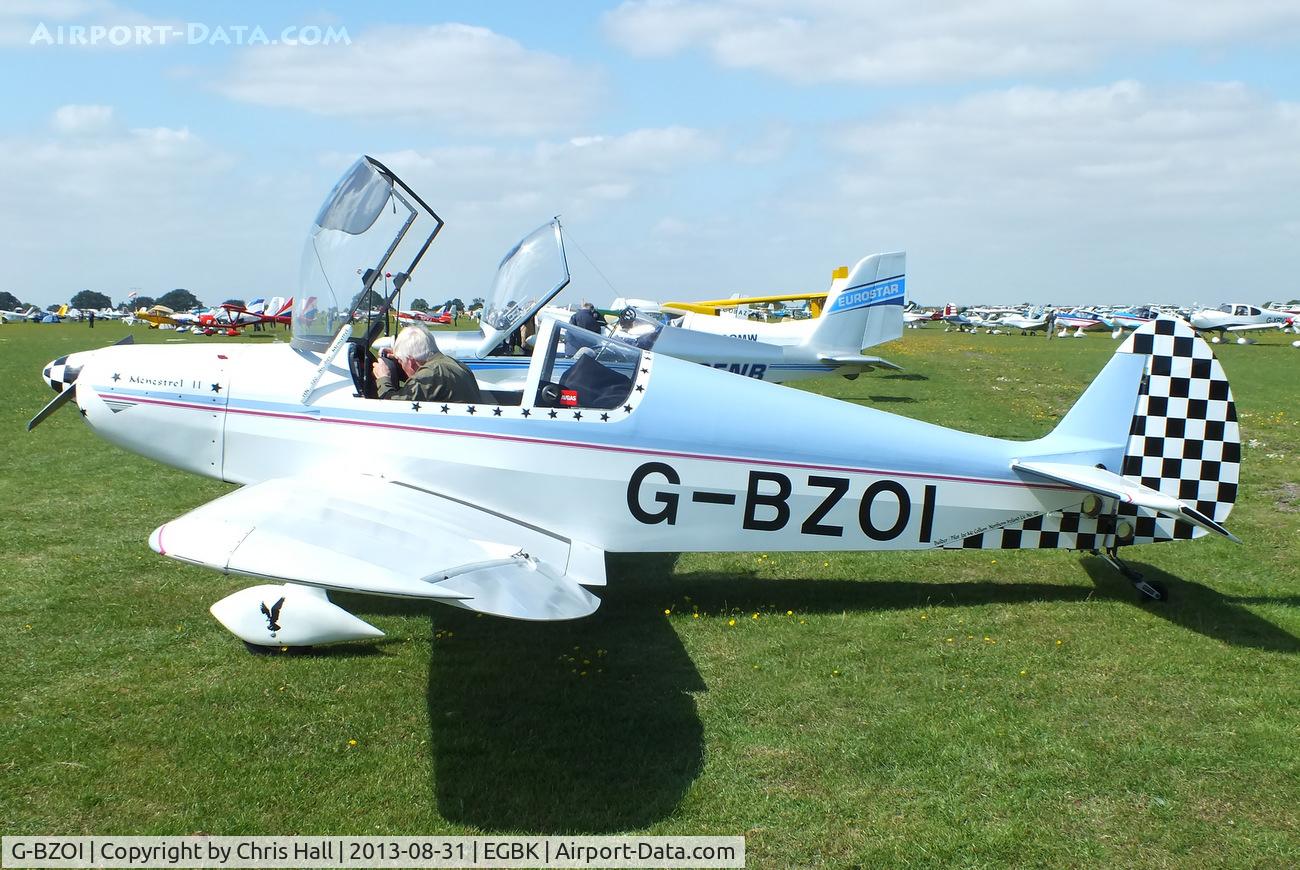G-BZOI, 2000 Nicollier HN-700 Menestrel II C/N PFA 217-12604, at the LAA Rally 2013, Sywell