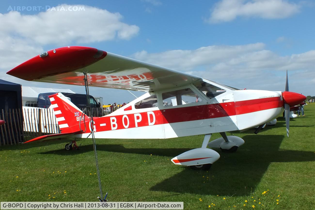 G-BOPD, 1974 Bede BD-4 C/N 632, at the LAA Rally 2013, Sywell