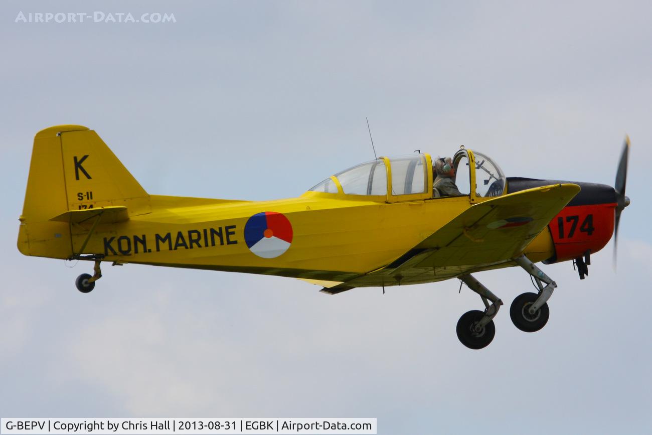 G-BEPV, 1950 Fokker S.11-1 Instructor C/N 6274, at the LAA Rally 2013, Sywell