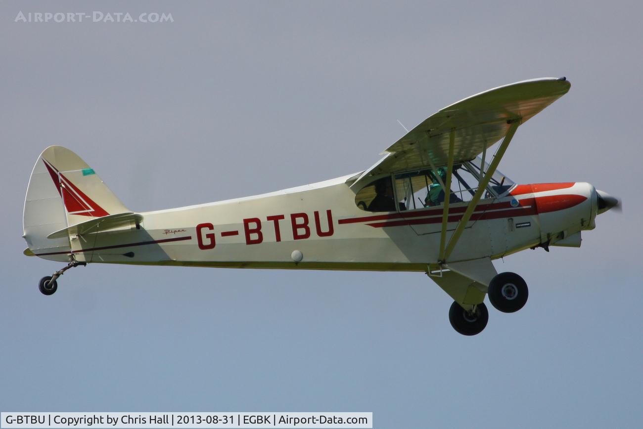 G-BTBU, 1974 Piper PA-18-150 Super Cub C/N 18-7509010, at the LAA Rally 2013, Sywell