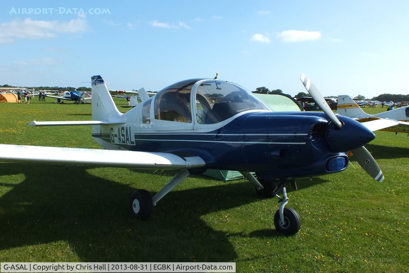 G-ASAL, 1973 Scottish Aviation Bulldog Series 120 Model 124 C/N BH120/239, at the LAA Rally 2013, Sywell