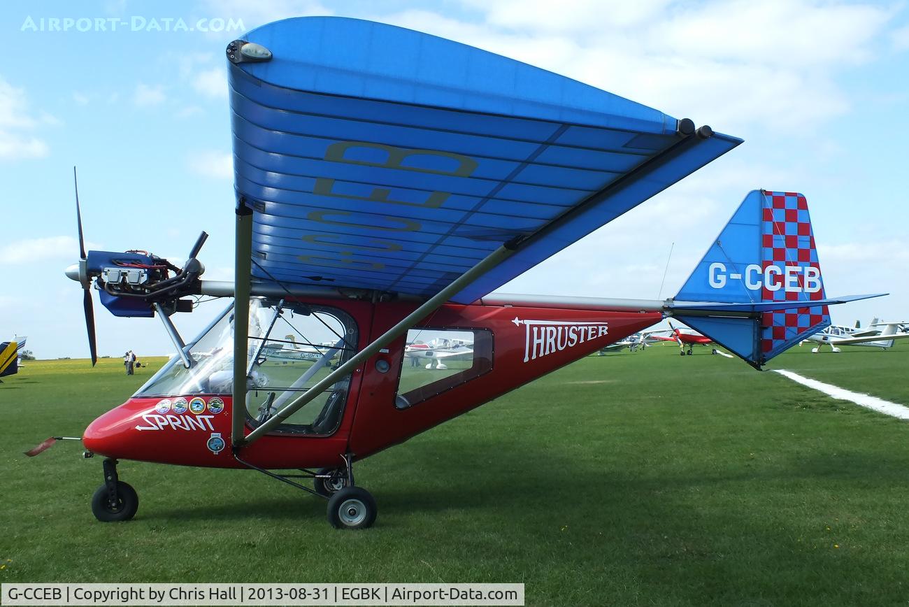 G-CCEB, 2003 Thruster T600N 450 C/N 0035-T600N-085, at the LAA Rally 2013, Sywell