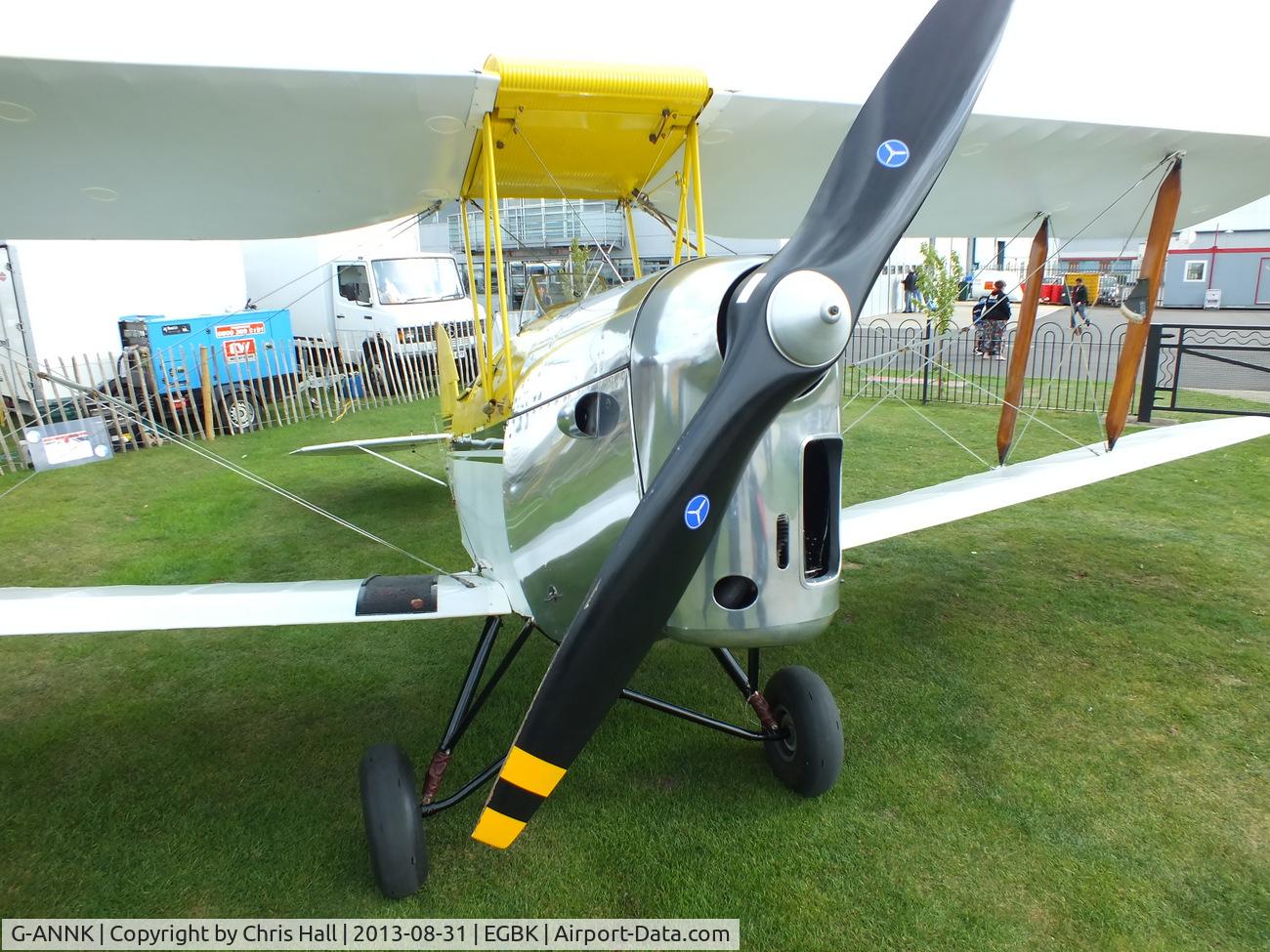 G-ANNK, 1940 De Havilland DH-82A Tiger Moth II C/N 83804, at the LAA Rally 2013, Sywell
