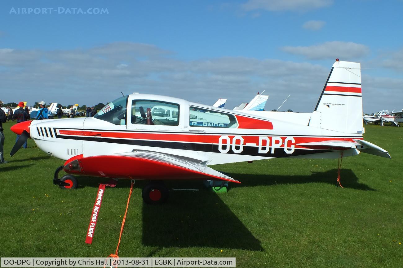 OO-DPG, 1974 Grumman American AA-5 Traveler C/N AA5-0647, at the LAA Rally 2013, Sywell