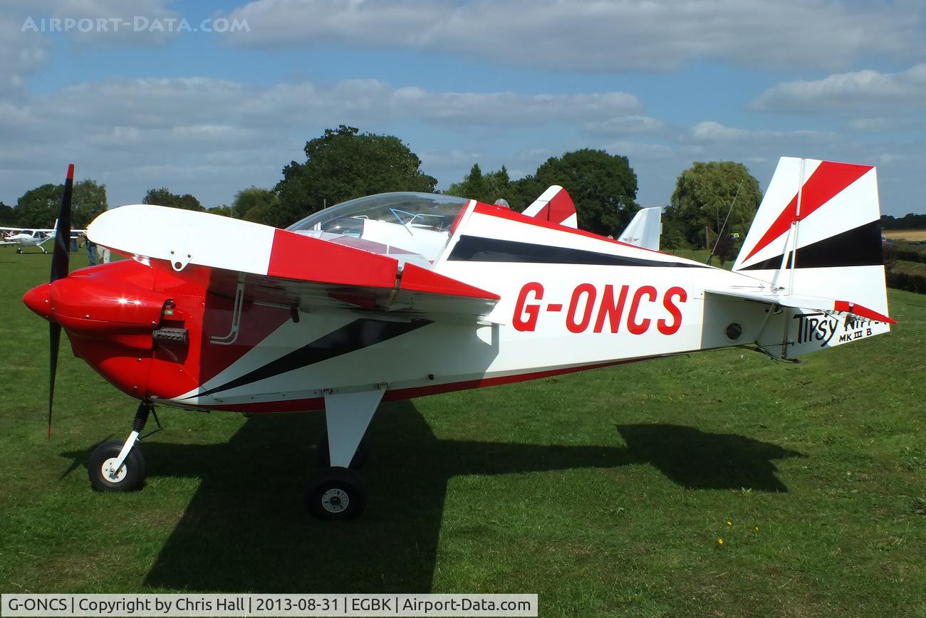 G-ONCS, 1972 Slingsby Tipsy T-66 Nipper 3 C/N PFA 1390, at the LAA Rally 2013, Sywell