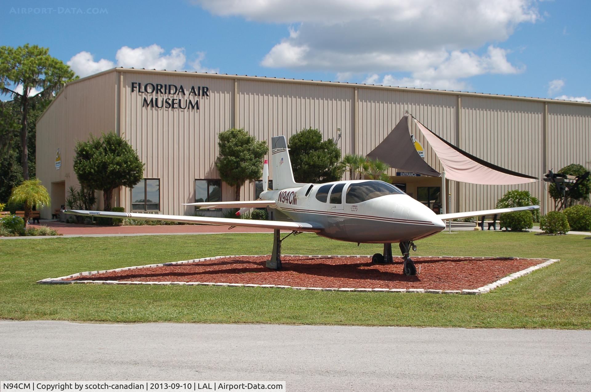 N94CM, 1993 Cirrus VK-30 C/N 9105, 1993 Cirrus VK-30, N94CM, at the Florida Air Museum, Lakeland Linder Regional Airport, Lakeland, FL