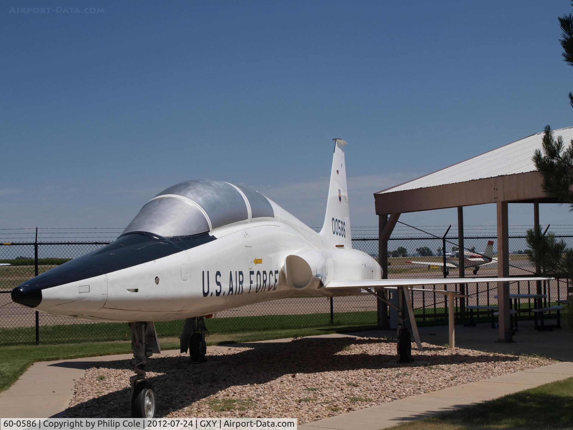 60-0586, 1960 Northrop T-38A Talon C/N N.5159, Preserved Outside Terminal Building