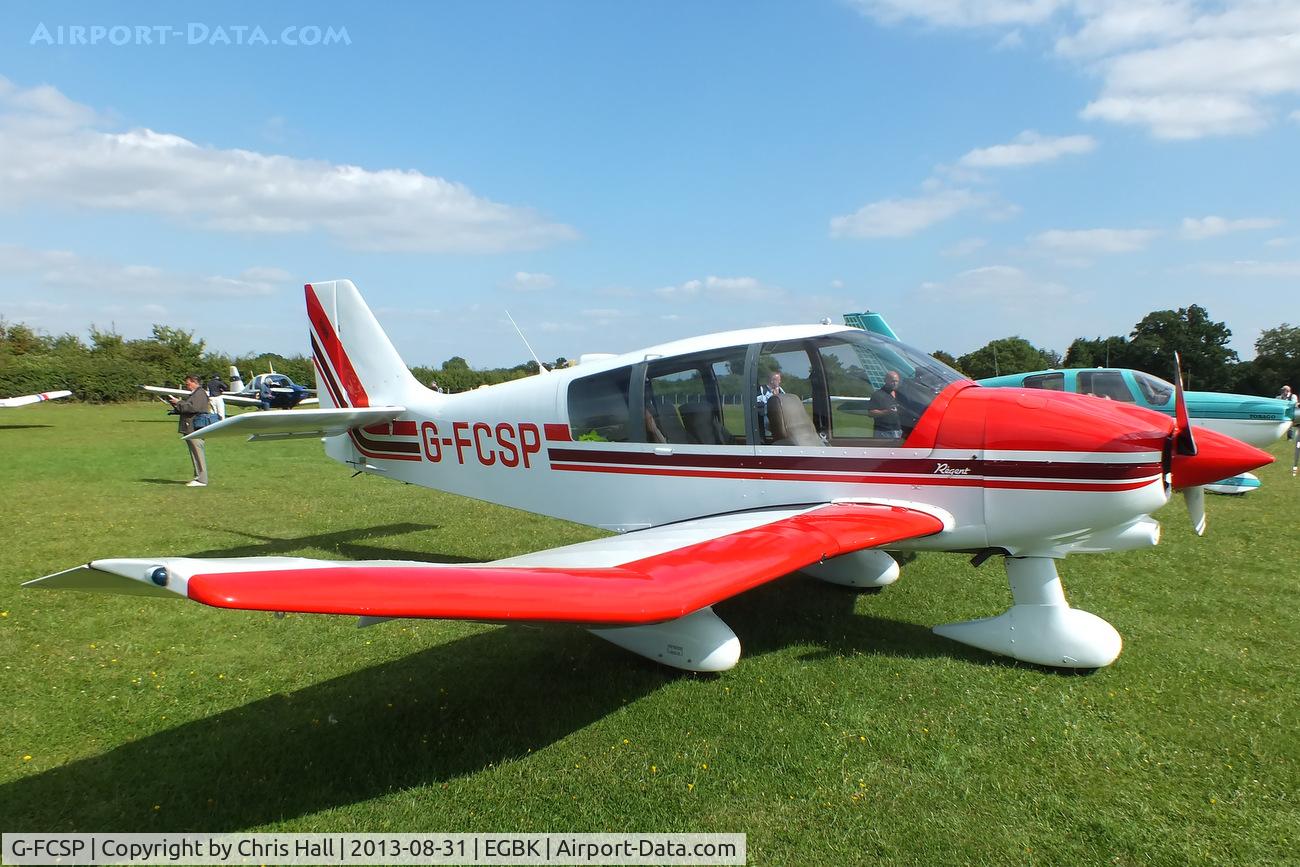 G-FCSP, 1990 Robin DR-400-180 Regent Regent C/N 2022, at the LAA Rally 2013, Sywell
